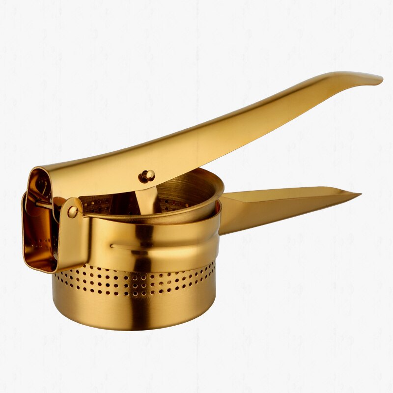 Kitchen Tools Potato Masher Ricer Maker Tool Stainless Steel Orange Lemon Juicer Hand Press Manual Fruit Pomegranate Squeezer: gold A