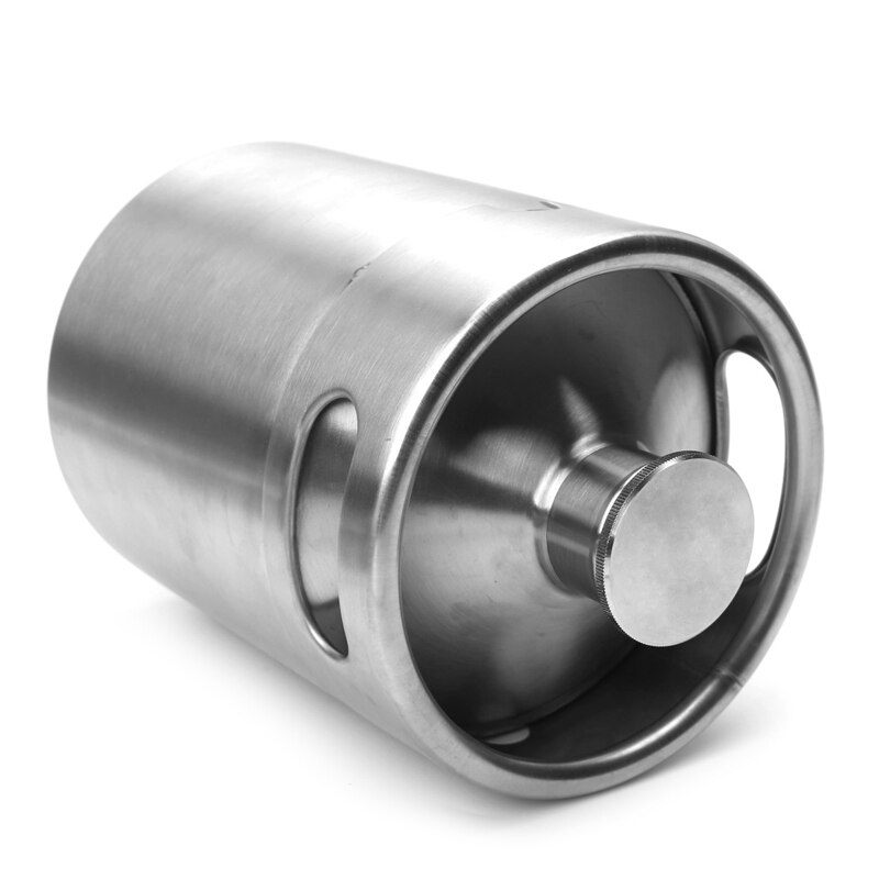 2L Homebrew Growler Mini Keg Stainless Steel Beer Home Brewing Making Bar Tool