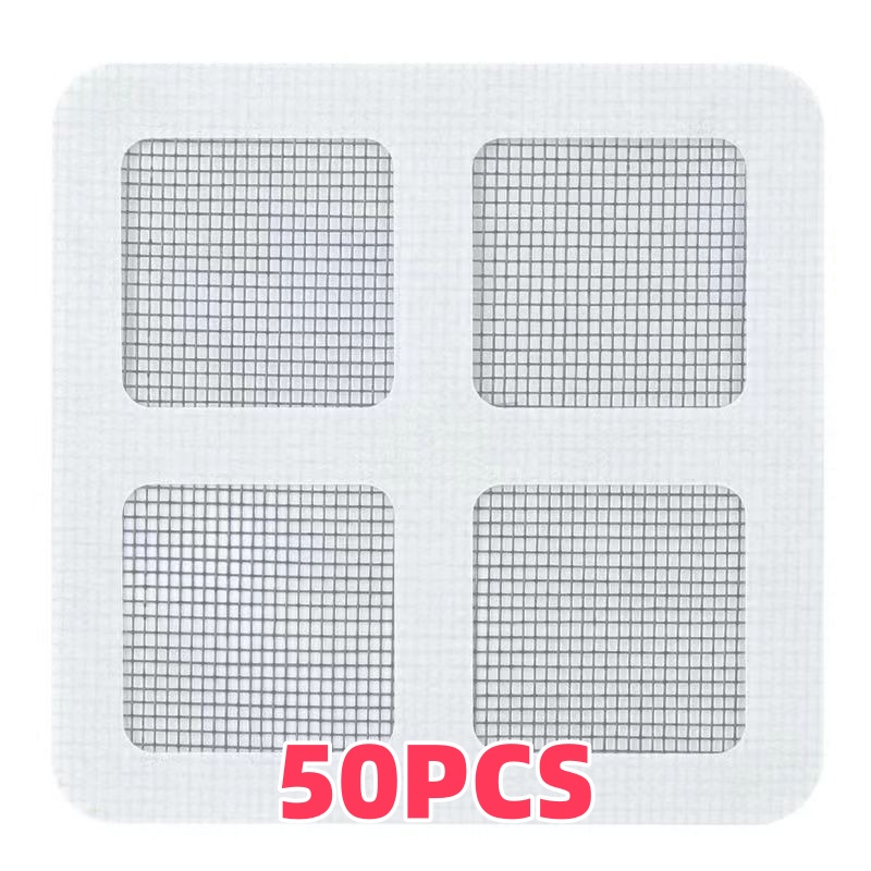 10 Stuks Wegwerp Haar Catchers Voor Douche Mesh Douche Afvoer Covers-Vloer Gootsteenzeefje Filter Mesh Stickers Badkamer Accessoires: Licht Geel