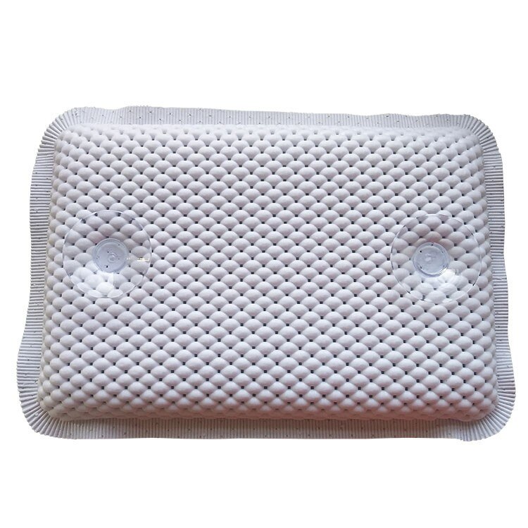 Spa Non-Slip Cushioned Bath Tub Spa Pillow Bathtub Head Rest Pillow With Suction Cups For Neck Bathroom Relaxing Bathtu #YG: Default Title