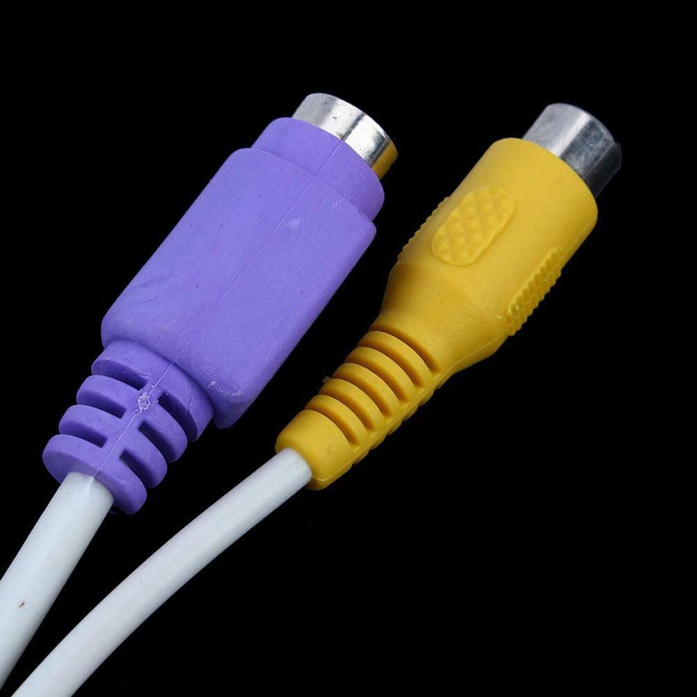 1pc 15Pin PC VGA SVGA TO S-Video RCA Composite AV TV Out Converter Adapter Cable