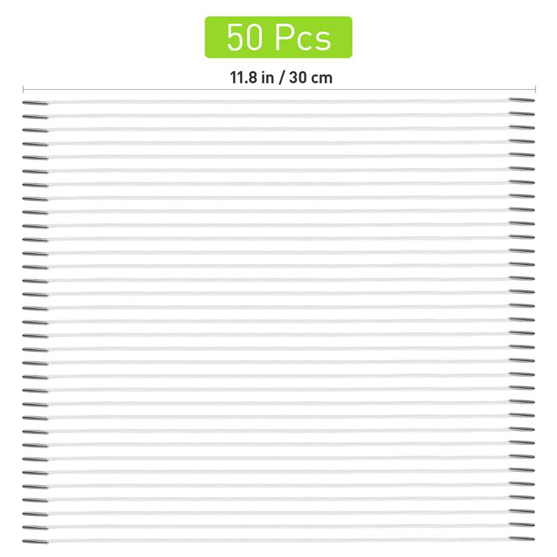 Elastic Barbed Cords Elastic Loop Stretch Round String with Metal Barbs Barbed Fastener for Mask Making Book Binding Crafting