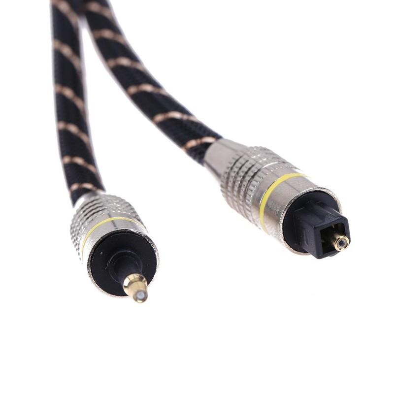 3,5mm Digital optisch Audio- Kabel Faser Mini Toslink auf Toslink Optik Kabel für PS2 PS3 Laptop HDVD