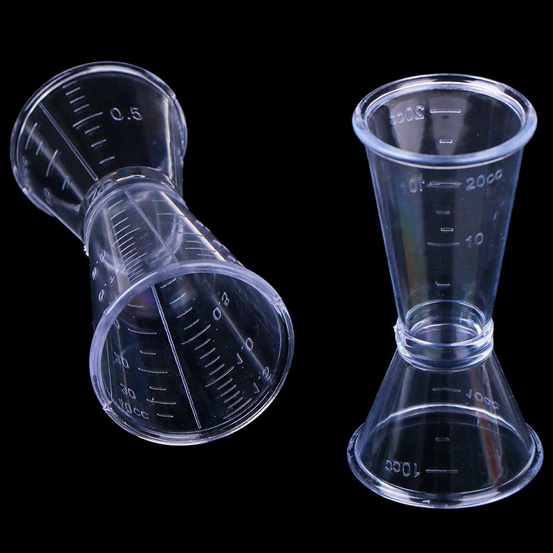 20/40ml transparent harts bar vin cocktail shaker jigger dubbel shot kort drink mixer vin mätare kopp bar tillbehör