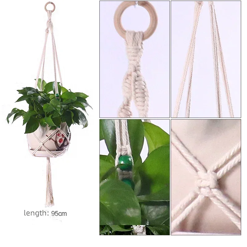 Support fait main pour pots de fleurs, jardinière de jardin de cour, pot de panier, trépied pour vases, décoration d'intérieur: vert militaire
