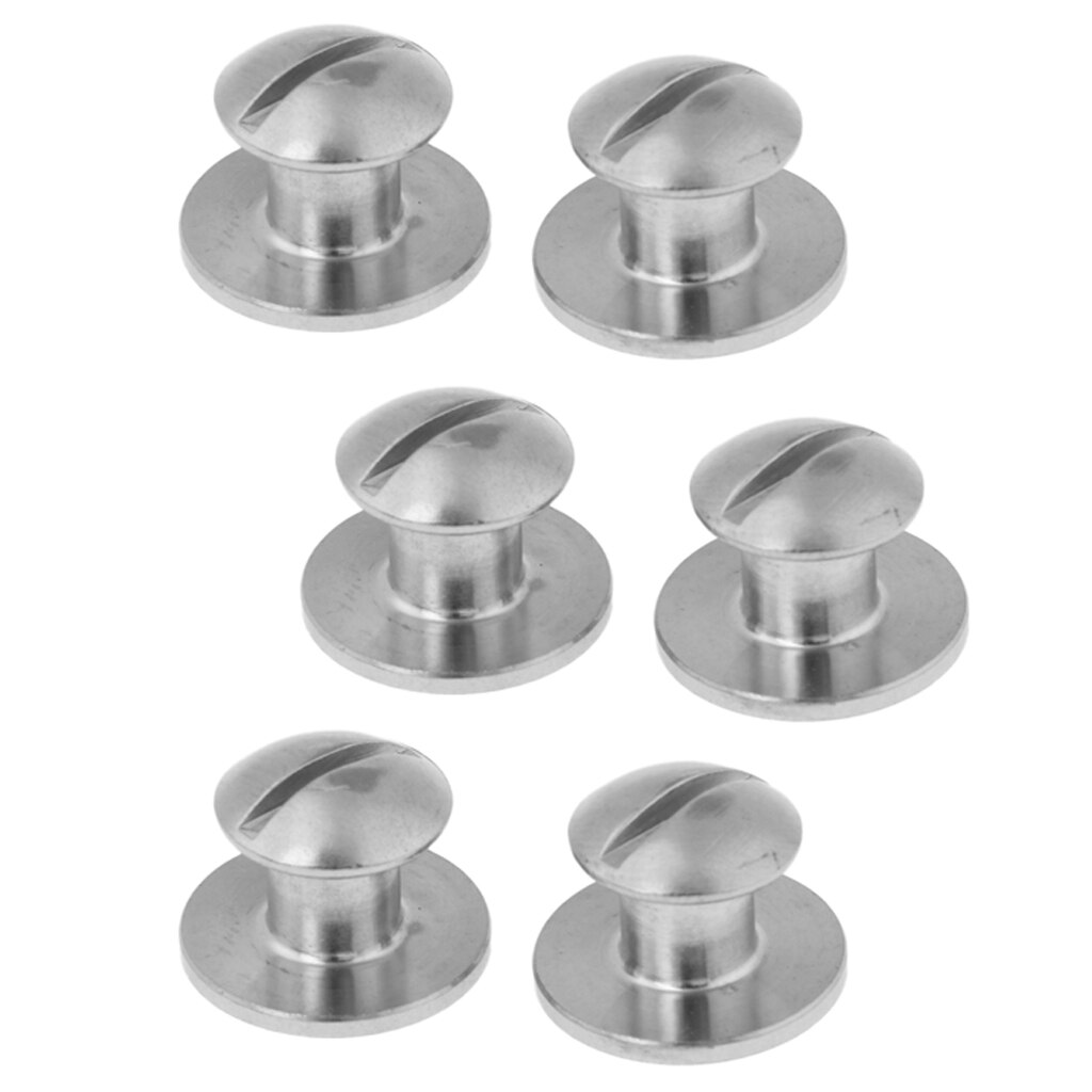6 Stuks Tech Scuba Duiken Duiker Bcd Backplate Boek Schroef Montage Hardware