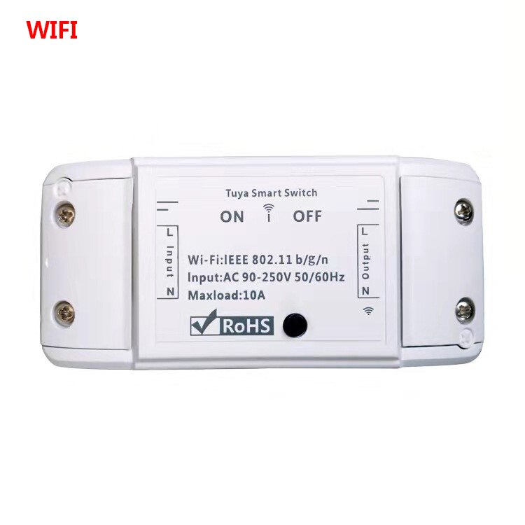 Tuya WiFi Commutateur Intelligent 20A - Disjoncteur Connecté Avec Contrôle App Et Protection Surcharge
