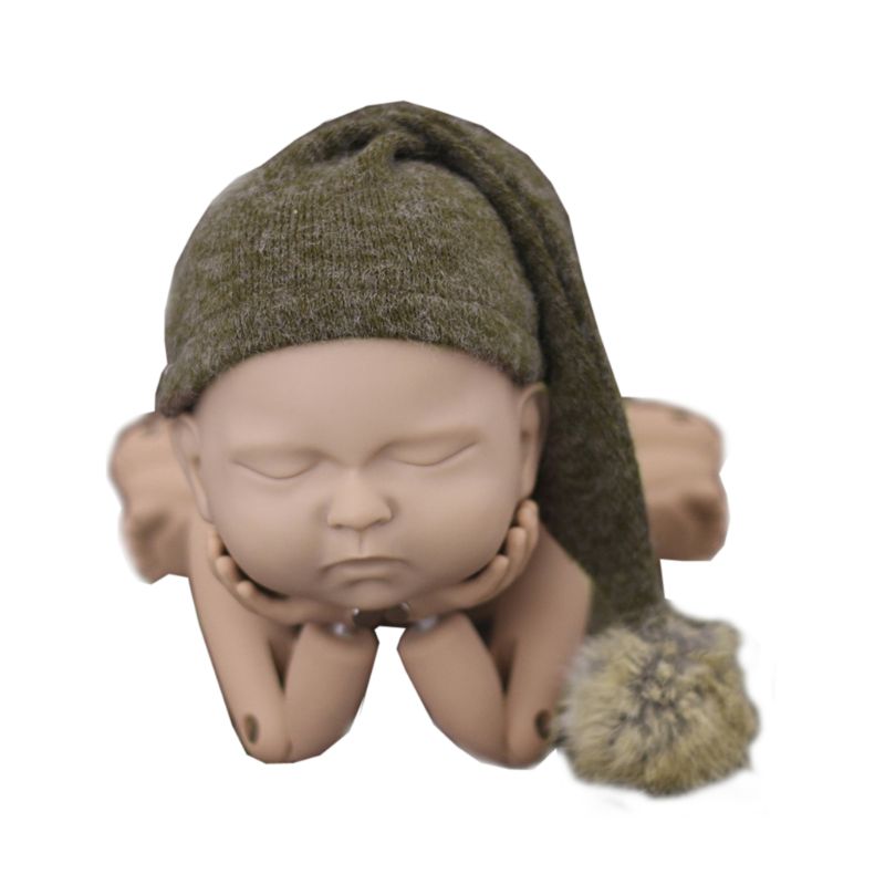 Nyfödd fotografering rekvisita hatt mössa propshoot för fotografering födda baby pojkar flickor tillbehör: Gn