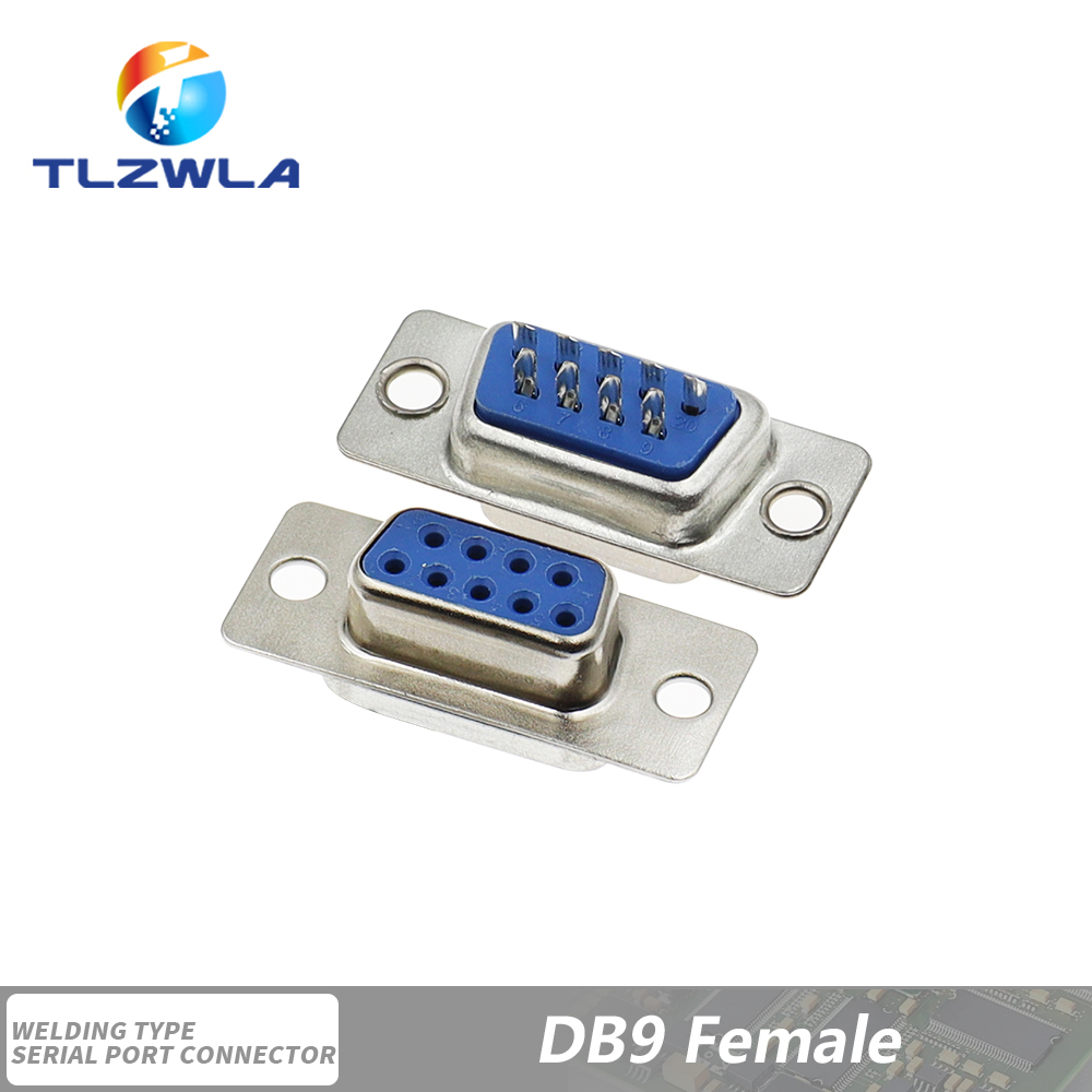 5PCS DB9 Adapter Connector Core DB15 DB25 DB37 RS232 Serial COM Plug Connectors Hole/Pin Female Male Port Socket D Sub DP9 Case