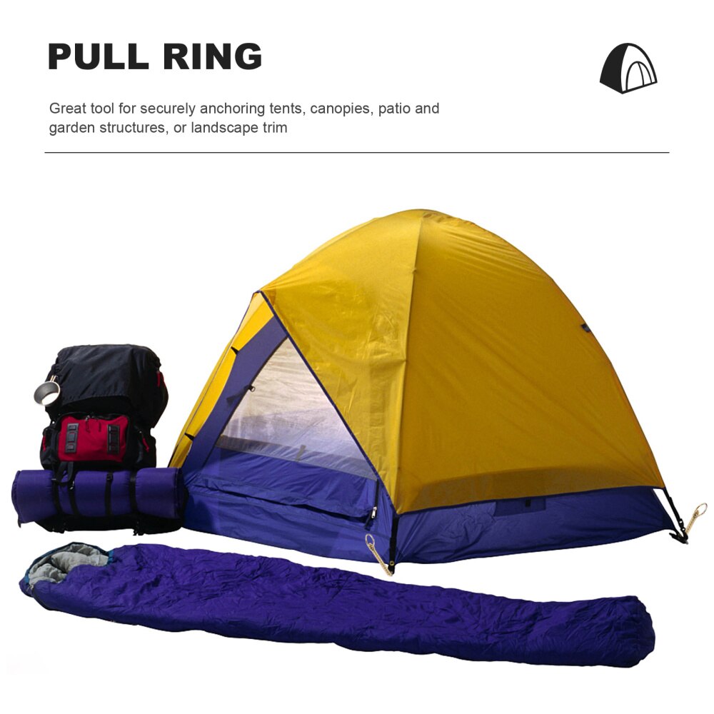 5 pçs ferro à terra estacas tenda de ferro estacas tendas de acampamento estacas (30cm)