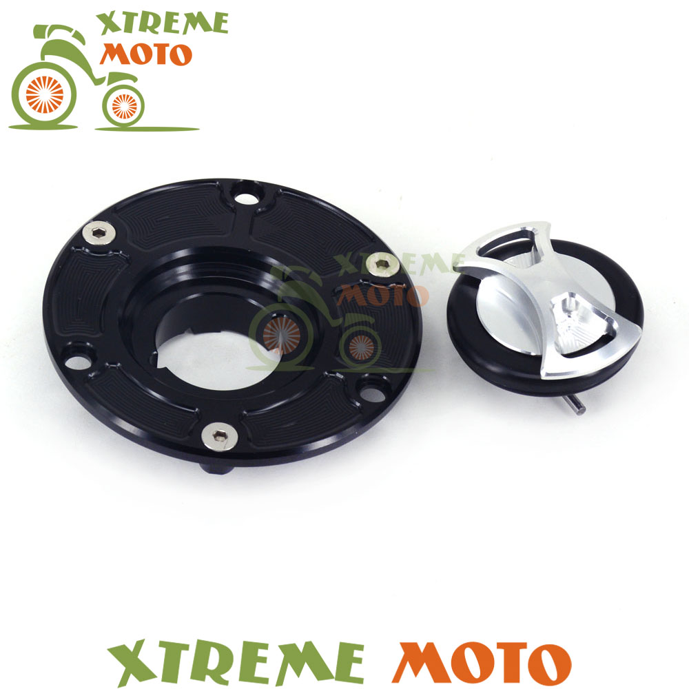 Billet CNC Keyless Gas Fuel Tank Cap Cover For Aprilia RSV1000 Mille RS125 RS250 Tuono Daytona 675 955I Sprint Triple