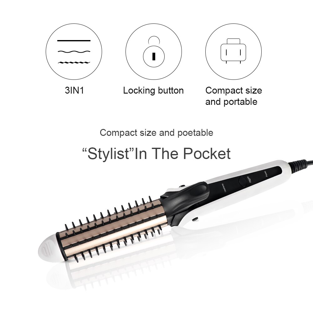 3 in- in-1 stijltang, krultang, multifunctionele krultang, stijltang, keramische krultang, snel verwarmend haarverzorgingstools