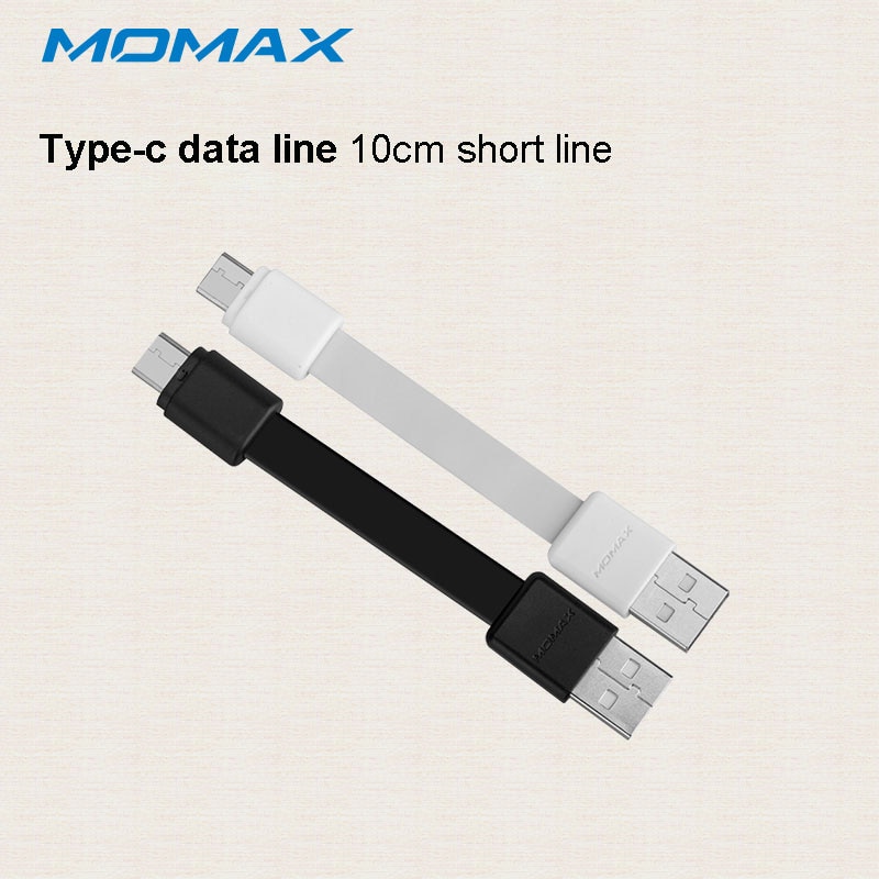 MOMAX DTA2 USB-A naar Type C data lijn USB3.0 datatransmissie (10 CM) draagbare mini usb snel opladen dubbelzijdig pluggable
