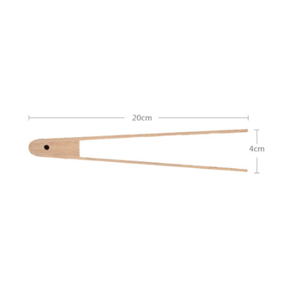 Pince à Toast en bois de bambou, outils de cuisine, Gadgets en bois de bambou, grille-pain, sucre, glace, thé, pince à salade