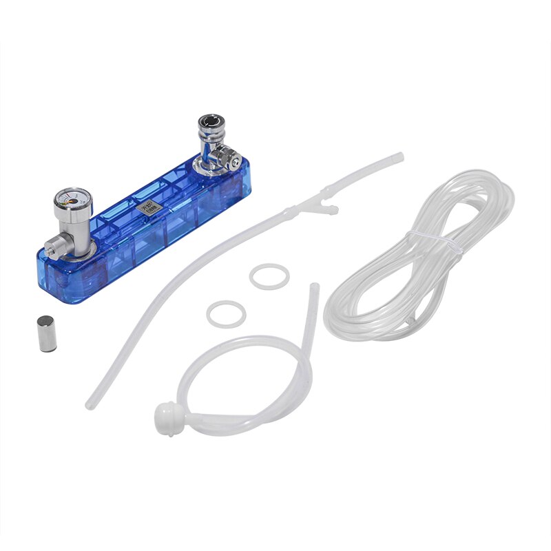 DIYCO2 Diffuser D501 Kit Planted Aquarium CO2 Diffuser Needle Valve Pressure Gauge Generator Ozone Equipment with Pressure Gauge