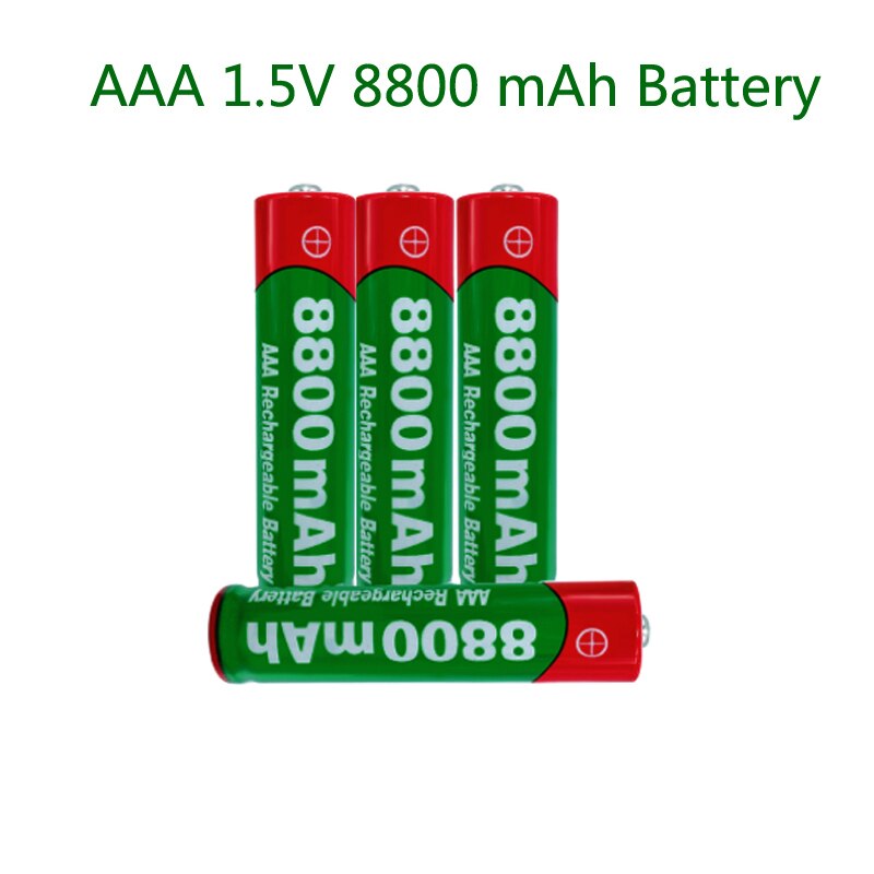 2021New1.5V AAA rechargeable battery 8800mAh AAA 1.5V Alkaline Rechargeable battery for led light toy MP3