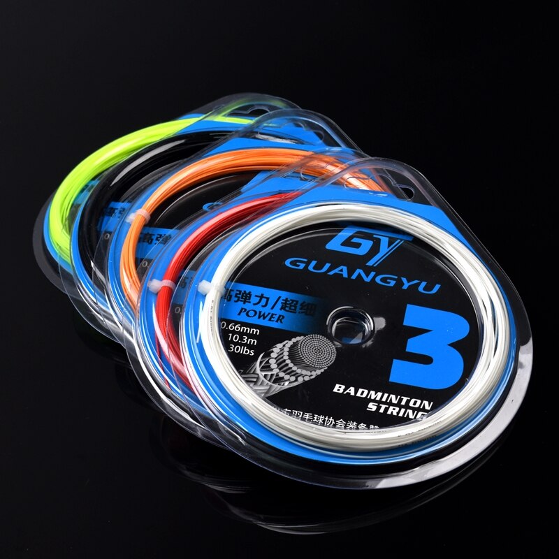 Corde da Badminton durevoli da 0.66mm ad alto polimero linea da Badminton elastica da 30 libbre da 30 libbre linea da palla in fibra di seta ad alto suono