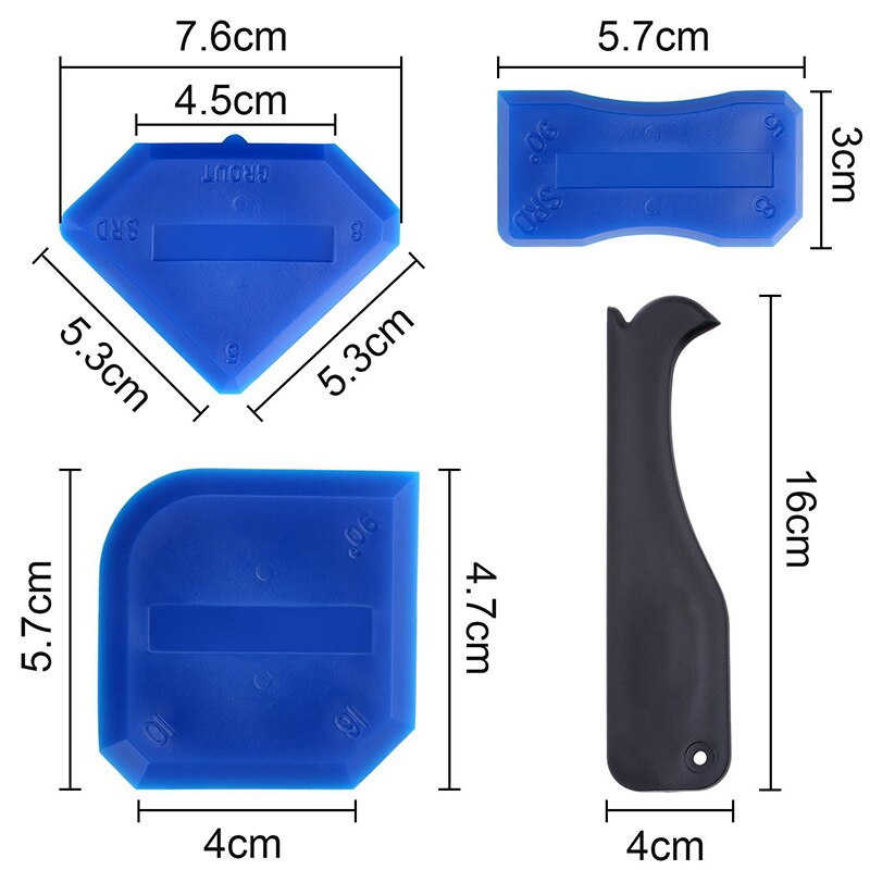 Silicone Sealant Spreader Spatula Scraper For Door Caulk Tool Kit Silicone Sealant Tool Window Caulking Finishing Sealant Grout