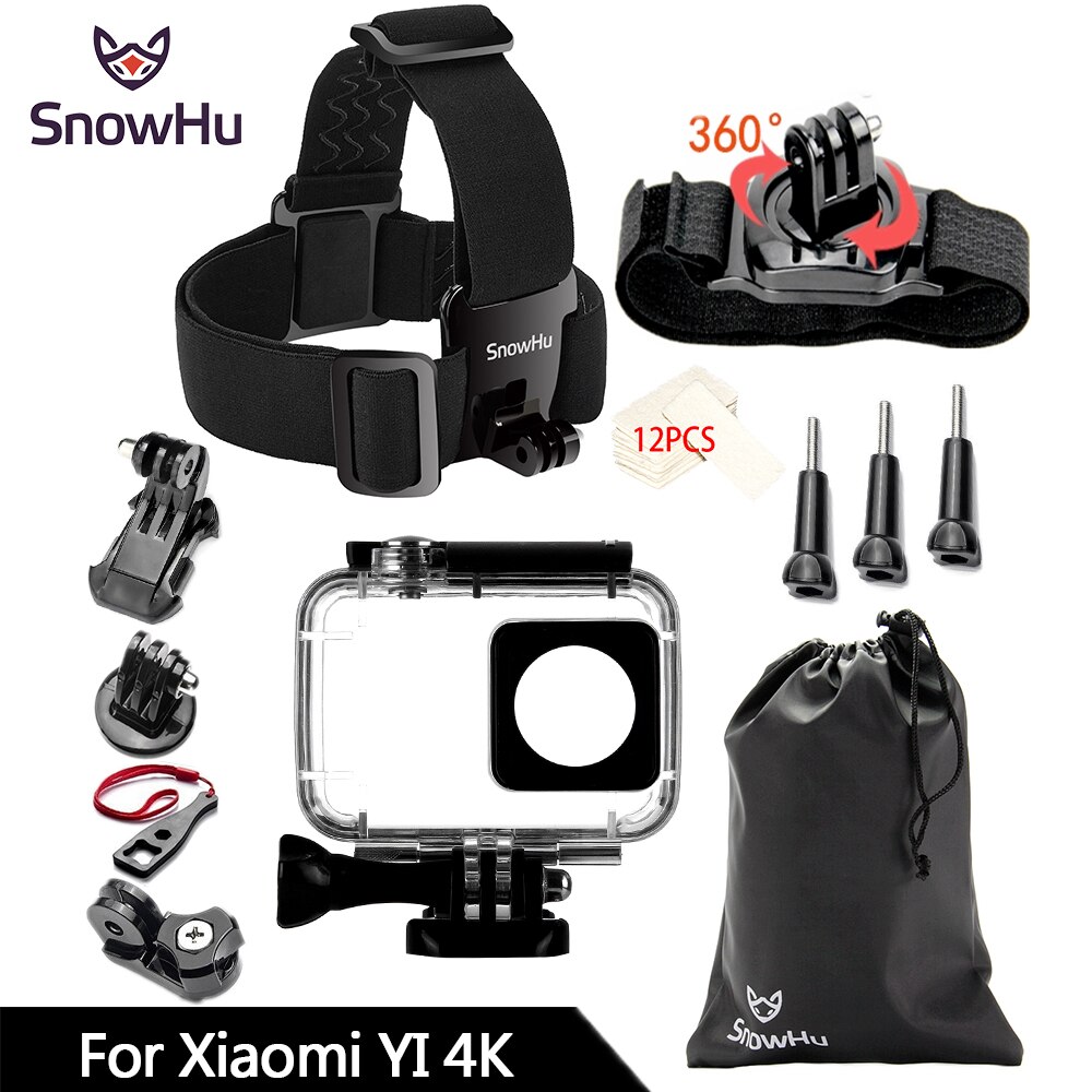 SnowHu Voor Xiaomi Yi 4K Action Camera Accessoires Monopod Stick Octopus Statief Voor Xiaomi Yi 4 K/4 K + Yi2 II Lite Accessoires GS74: GS74A