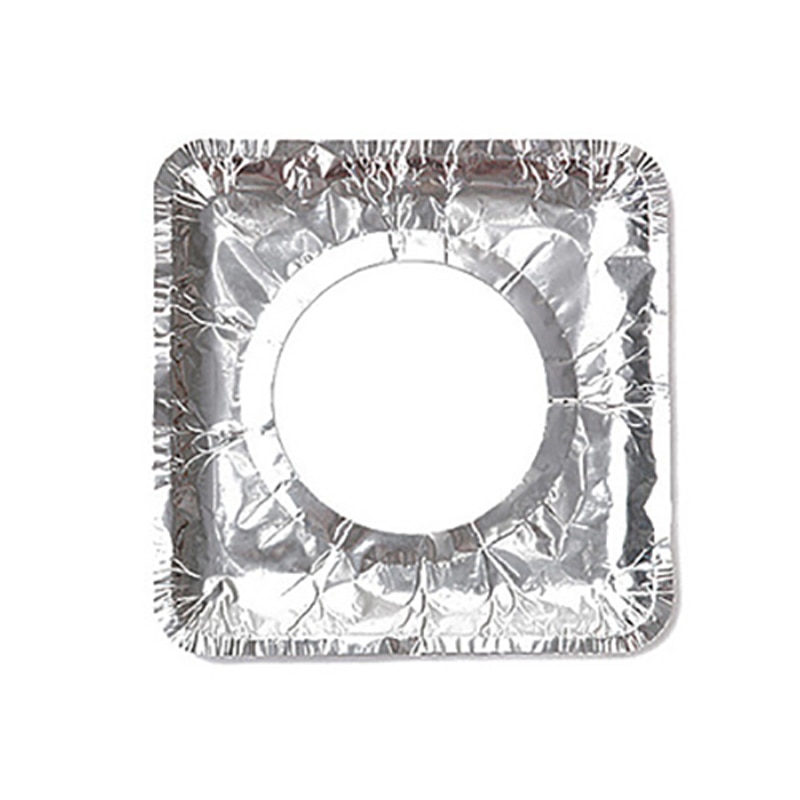 10Pcs Gasfornuis Schoonmaken Pad Dikke Aluminiumfolie Hoge Temperatuur Bakpapier Folie Protector Cover Keuken Accessoires S