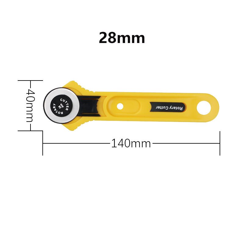 28/45mm Circular Rotary Cutter Knife Safety Blade Patchwork Piecing Sewing Quilting Fabric Cutting Leathercraft Tool: 28mm