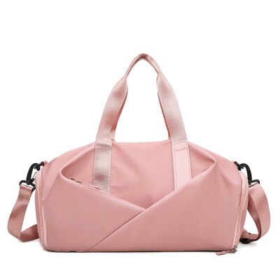 Oxford esportes saco de viagem para as mulheres de fitness designer multifuncional esporte ombro tote sacos de ginásio para armazenamento sapato saco de fitness: Pink 1