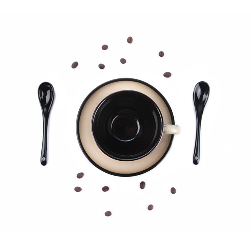 Coffee Cup Set Simple European Style Small Luxury Coffee Cup and Saucer Household Ceramic Coffee Utensils Mug Milk Cup