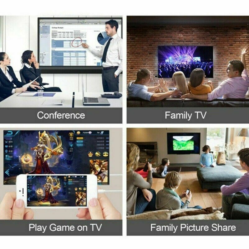 Lightning til hdmi digital av-adapterkabel for apple ipad iphone 5 6 7 8 x xs переходник sync video transfer otg