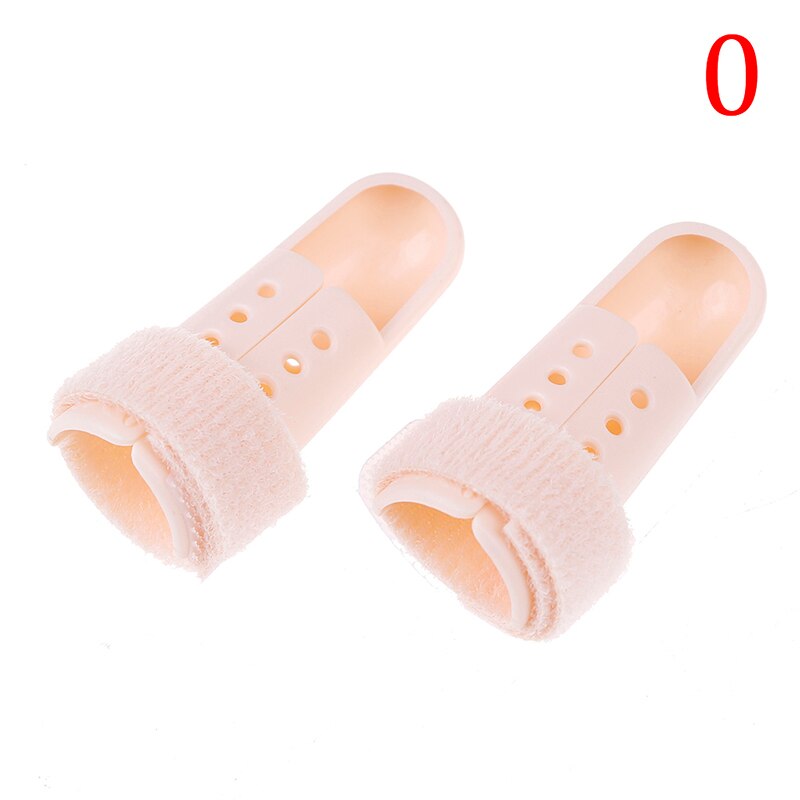 6 Size Plastic Hand Vinger Spalken Brace Mallet Spalk Voor Gebroken Vinger Gezamenlijke Breuk Pijn Bescherming Verstelbare Haak: type 0