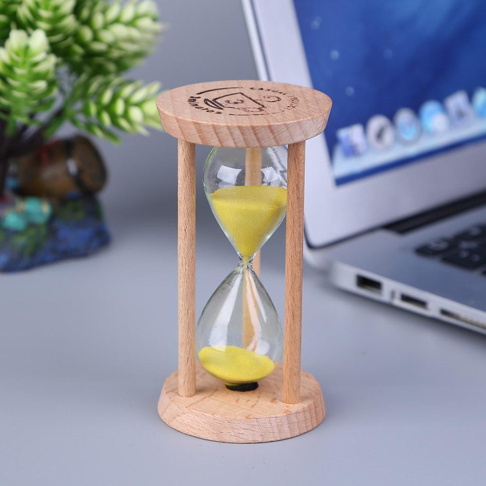 Holz Sand Uhr 3 Minuten Sanduhr Sanduhr Zahnbürste Timer freundlicher Tragbare Zeit Zähler Haushalts Tisch Dekor