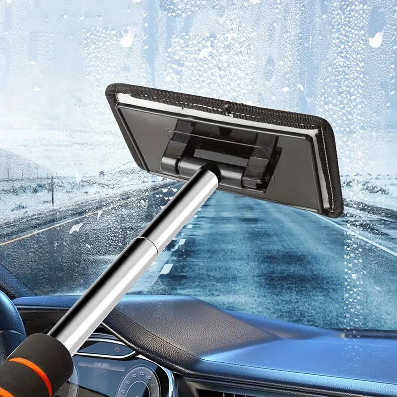 Auto Reinigung Pinsel für Frontscheibe Teleskop Anti-beschlag Reiniger Metall Griff Staub Entferner Werkzeug Haushalt Mikrofaser Wischer