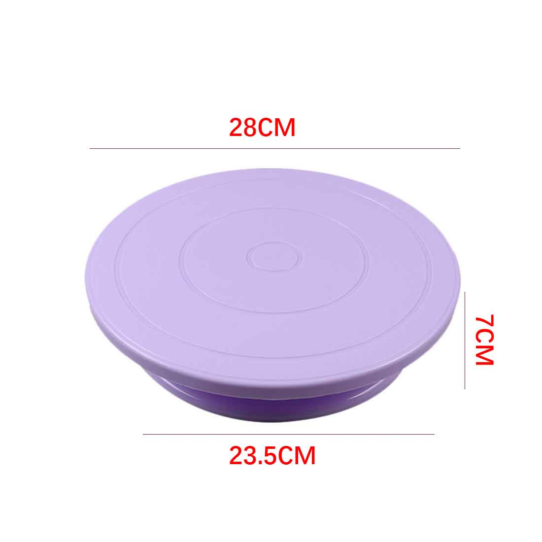 Diy Cake Draaitafel Bakvorm Taart Plaat Roterende Ronde Cake Decorating Gereedschap Rotary Tafel Gebak Levert Bakken Accessoires: 11inch Purple