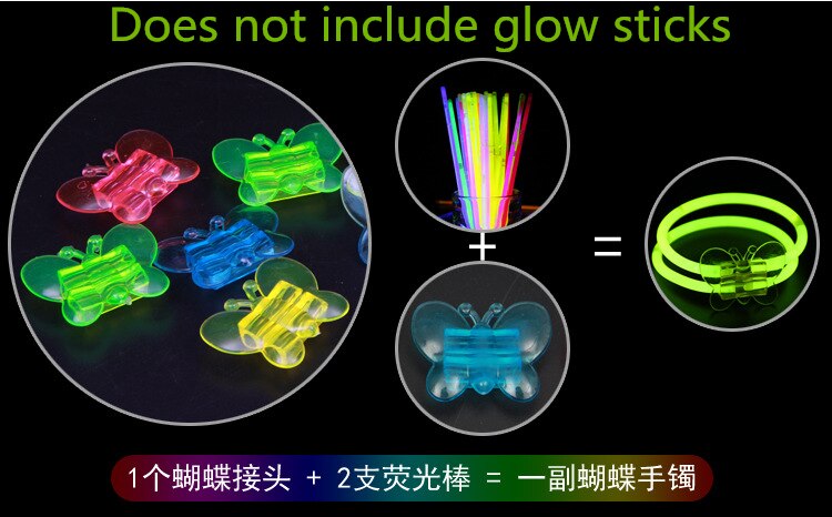 Party Fluorescentie Light Glow Sticks Armbanden Kettingen Neon Voor Wedding Party Glow Sticks Kleurrijke Glow Stick: hudie