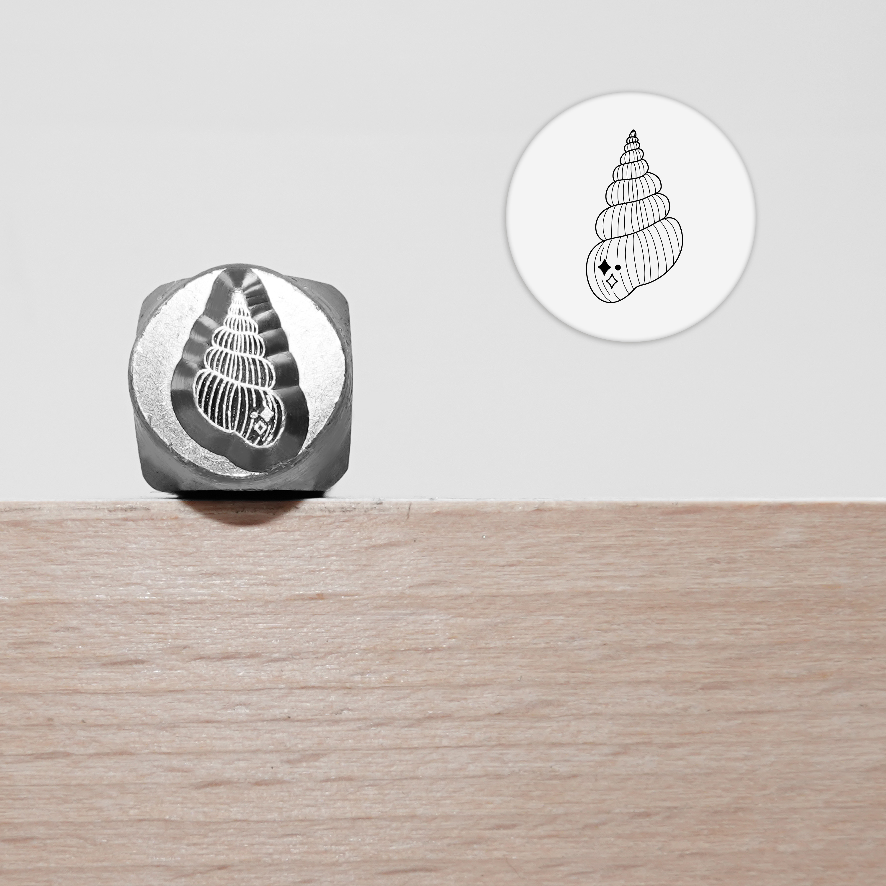 Metallprägung, Schmuckherstellungszubehör, mystische Ikonen, Metall-Stempel für Metall, Schmuck (8,5 mm): Orange