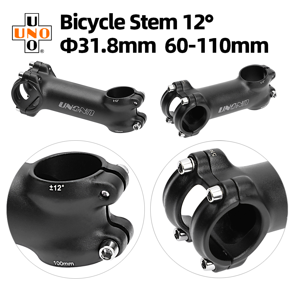 Mtb-styrstam 12- graders cykelstyrstam 2-graders racercykelstyrstam 31.8mm- graders mtb-styrstam 60/70/80/90/100/110mm- graders mtb-styrstam