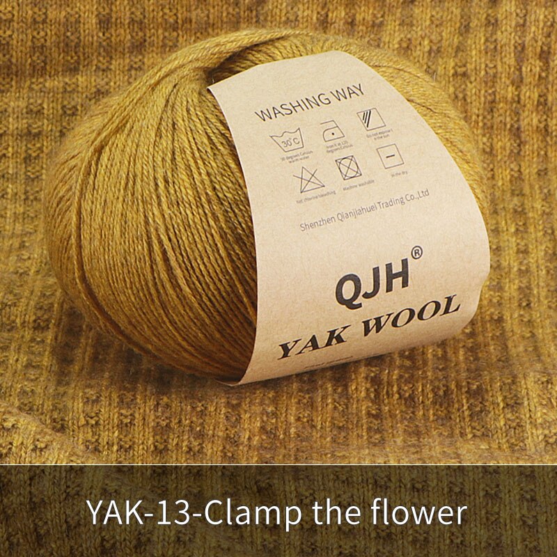 Undyed Natural Organic Mongolian Yak Wool Yarn For Hand knitting Crochet DIY Soft For Garments Baby Clothes