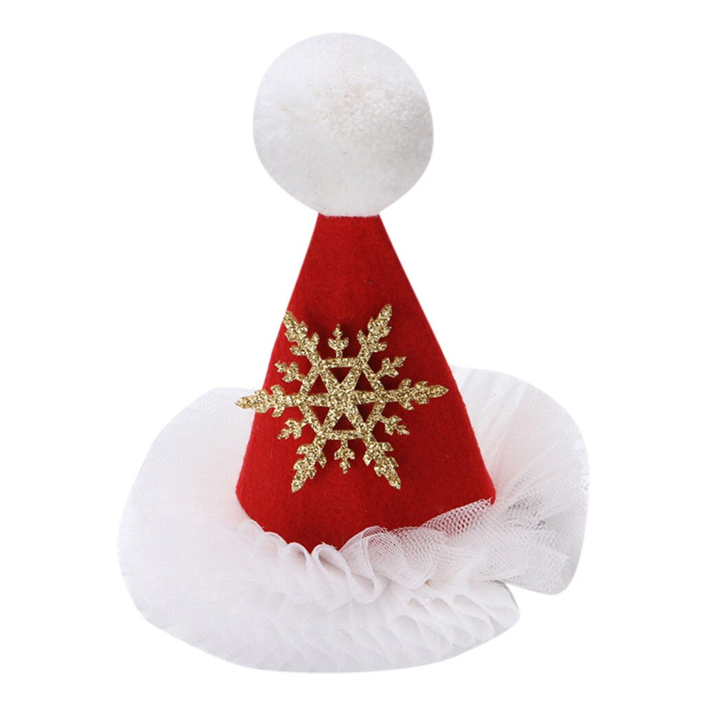 Accessoires pour cheveux de noël pour petites filles | Chapeau à paillettes, épingle à cheveux de dessin animé, Clips de cheveux, Barrettes de coiffure, de noël pour petites filles: E