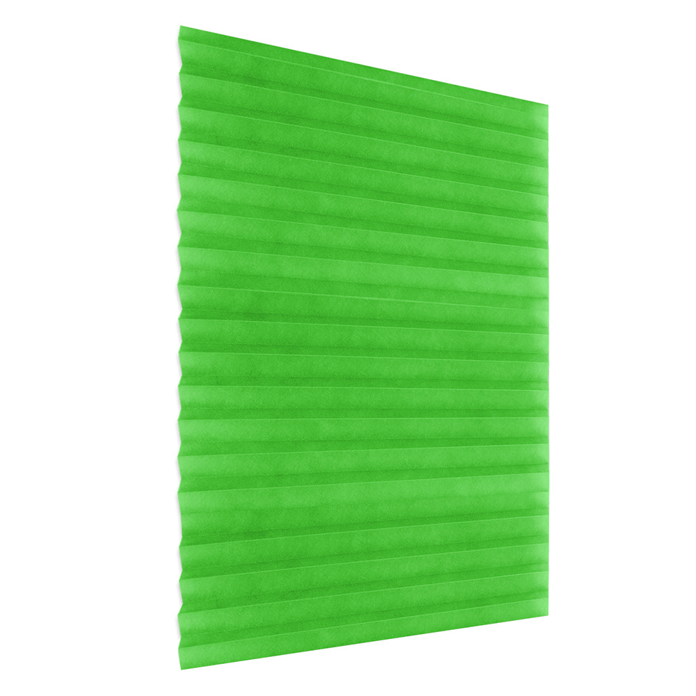 Self-Adhesive Pleated Blinds Half Blackout Curtains for Bathroom Balcony Shades for Living Room Window Coffee Door House Decor: green / 60X180cm