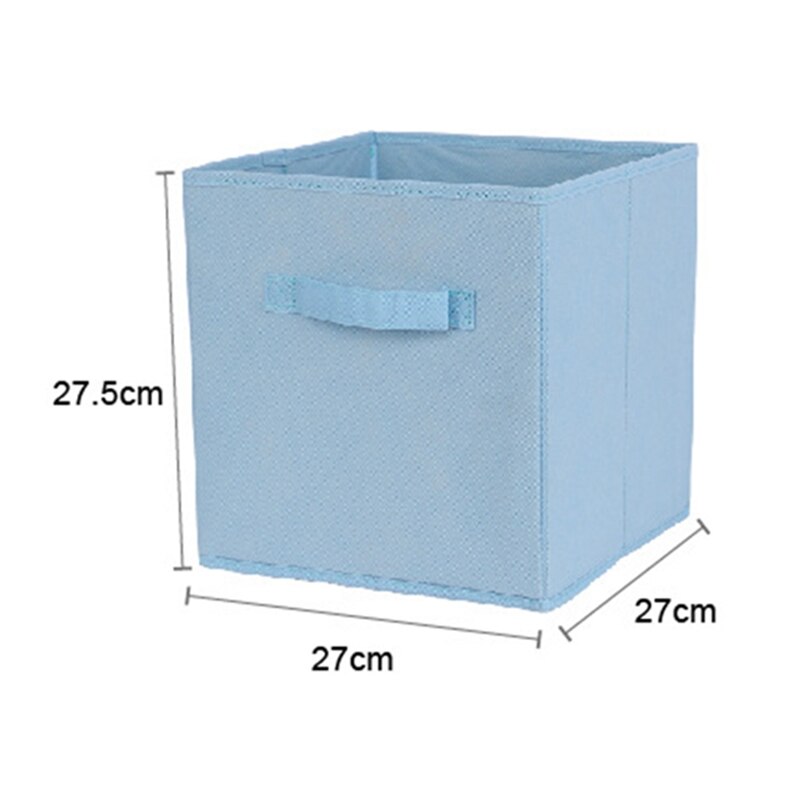 Foldable Fabric Storage box Cube Bins Cloth Organizer storage Baskets Folding Nursery Closet Drawer Features Dual Handles