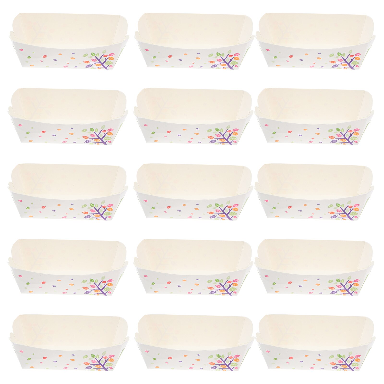 100pcs Paper Food Trays Disposable Snack Box French Fries Paper Packing Box Food Serving Tray Snack Boxes Food Packing Boxes: Default Title