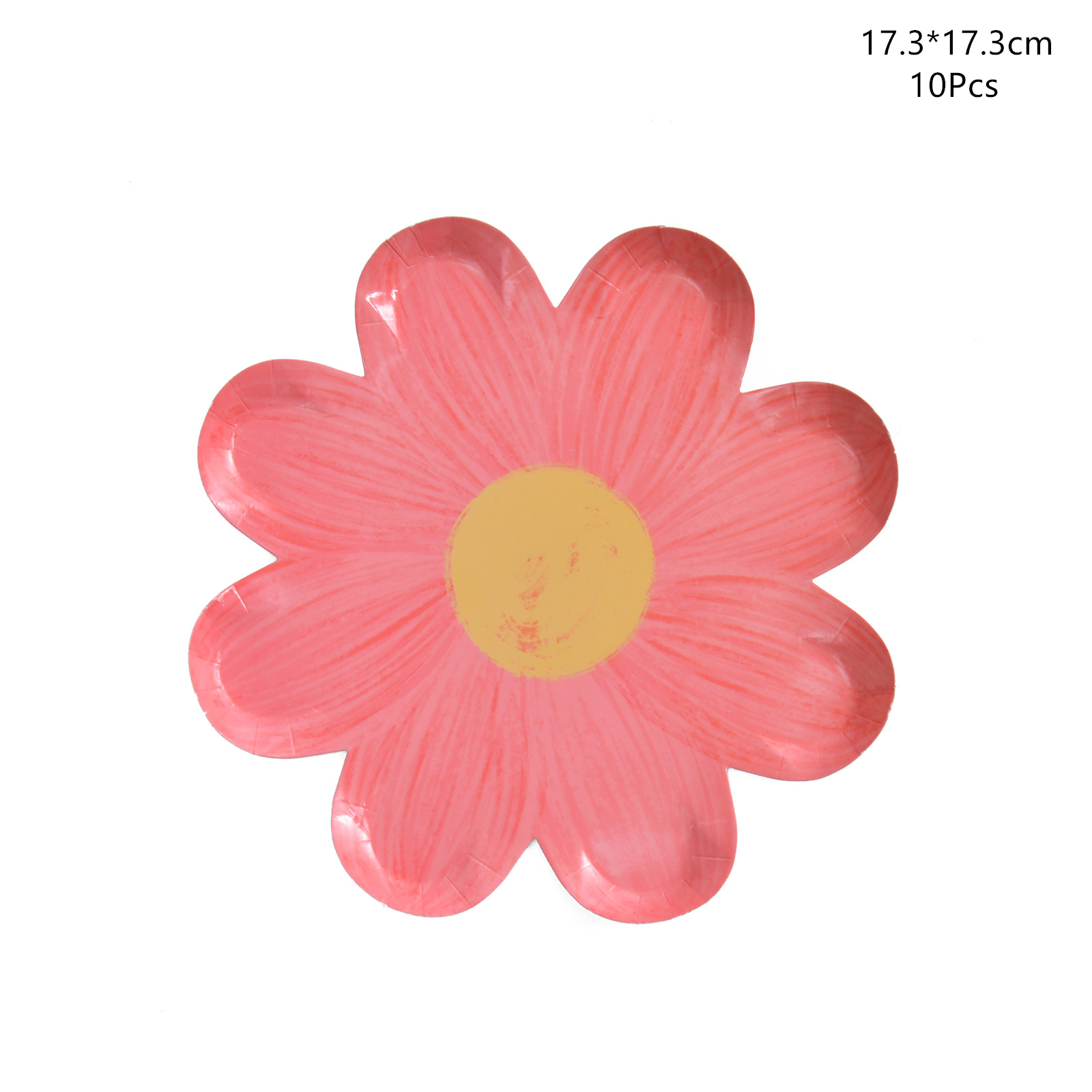 Disposable Daisy Paper Plate Flower Meal Plate Picnic Cake Plates Birthday Theme Party Decoration: Olive