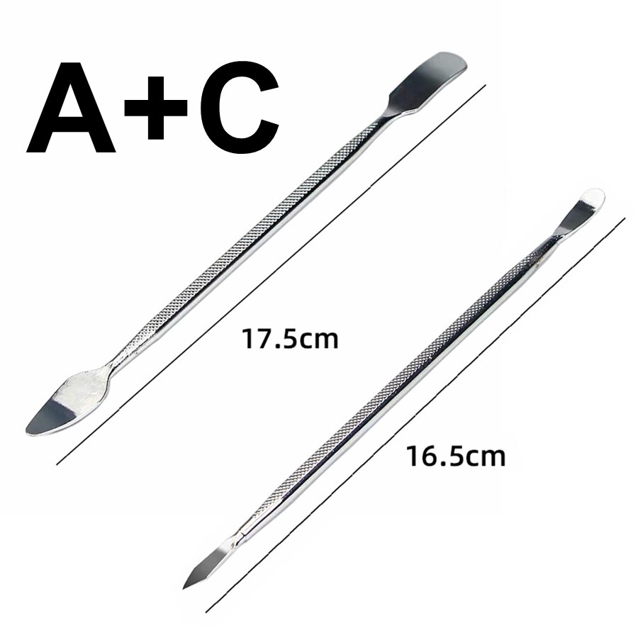 Universal Phone Repair Tools Kit Disassembly Blades Pry Opening Tool Metal Disassemble Crowbar Kit Phone Spatula Hand Tools Set: Stype A C