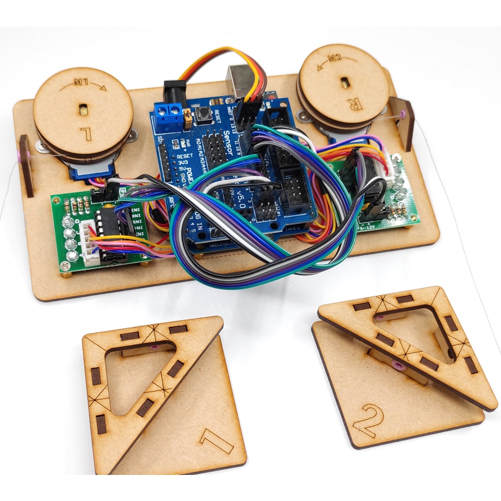 Arduino Wall Draw Robot per pittura con Plotter per cavi grafico polare con motore passo-passo creatore fai-da-te parogramma Kit di progetto stelo parti di giocattoli