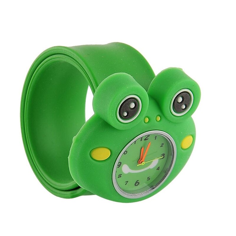 Lovely Unique Pattern Cartoon Unisex Quartz Sports Watch Kids Wrist Watch: frog