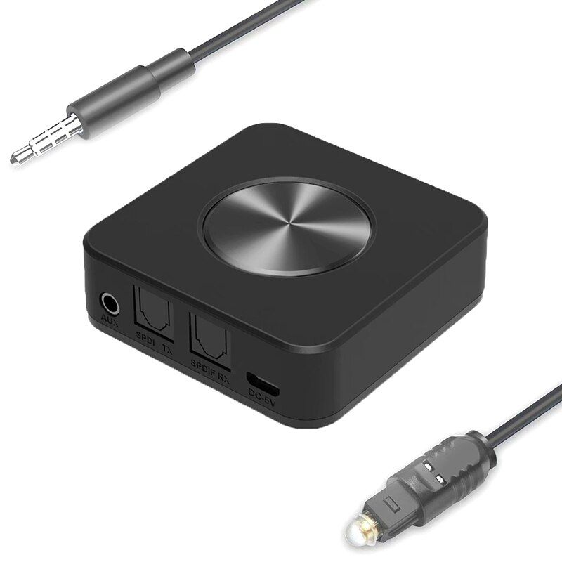 Wireless Bluetooth 5.0 Transmitter ReceiverCSR8675 Aptx HD Low Latency Adapter Optical SPDIF Aux 3.5mm oTV Speaker: Default Title