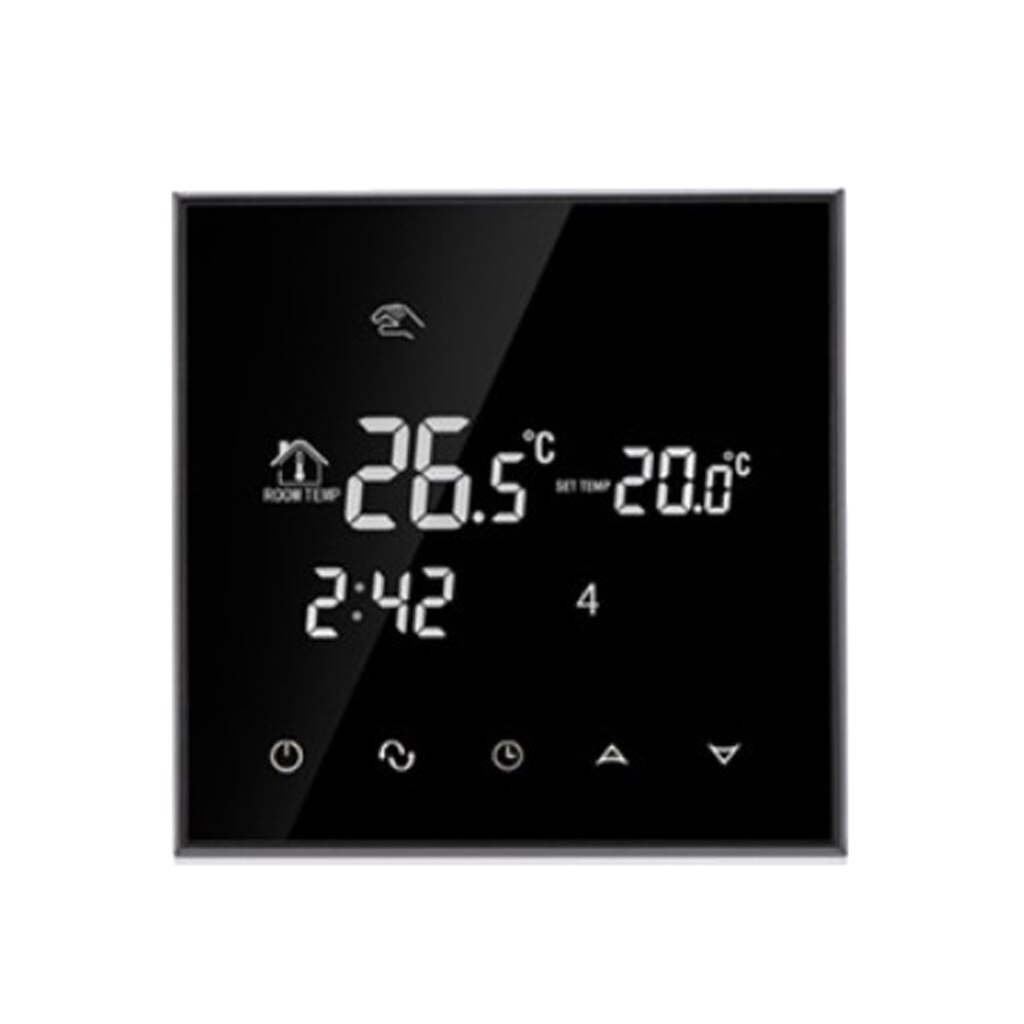 Boîtier pour écran tactile LCD avec géofençage | HY03WE-4, minuterie App Programmable Encho Wifi, Thermostat numérique sans fil, boîtier pour 7 jours