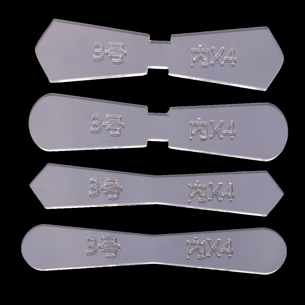 DIY Leather Craft Acrylic Pattern Stencil Template for Zipper Pulls Sliders: Type3 A 