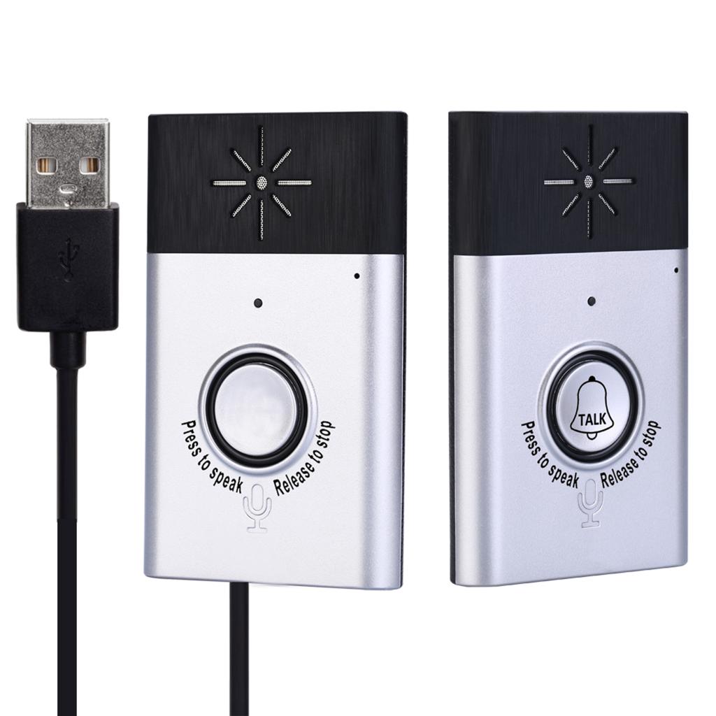 Wireless Voice Intercom Doorbells,Two-Way Talk Home Doorbell Intercom Kit Indoor Outdoor Interphone System Home Security System