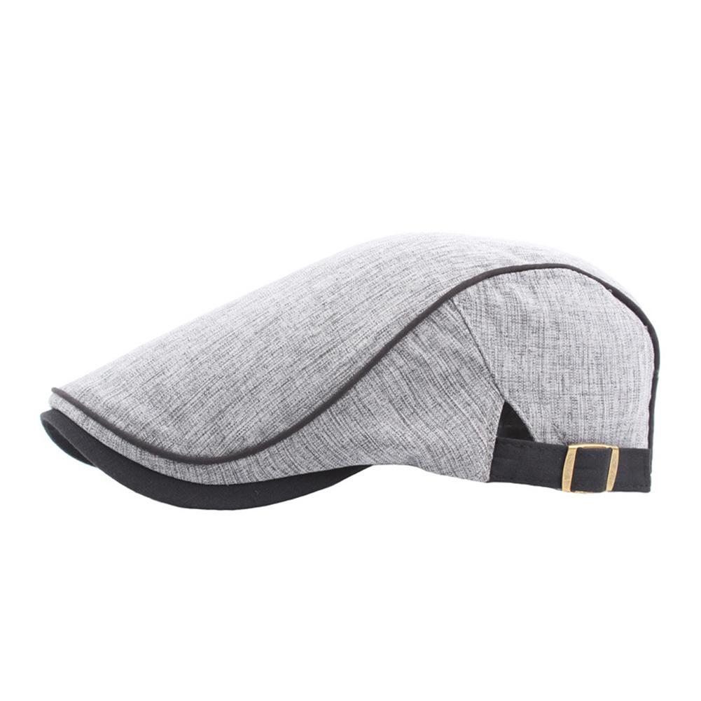 Gorra de béisbol con de Duckbill para hombre y mujer, gorro de béisbol con de pato para deportes al aire libre, ajustable, para conducir, plana, para aviador, Unisex: Light Gray
