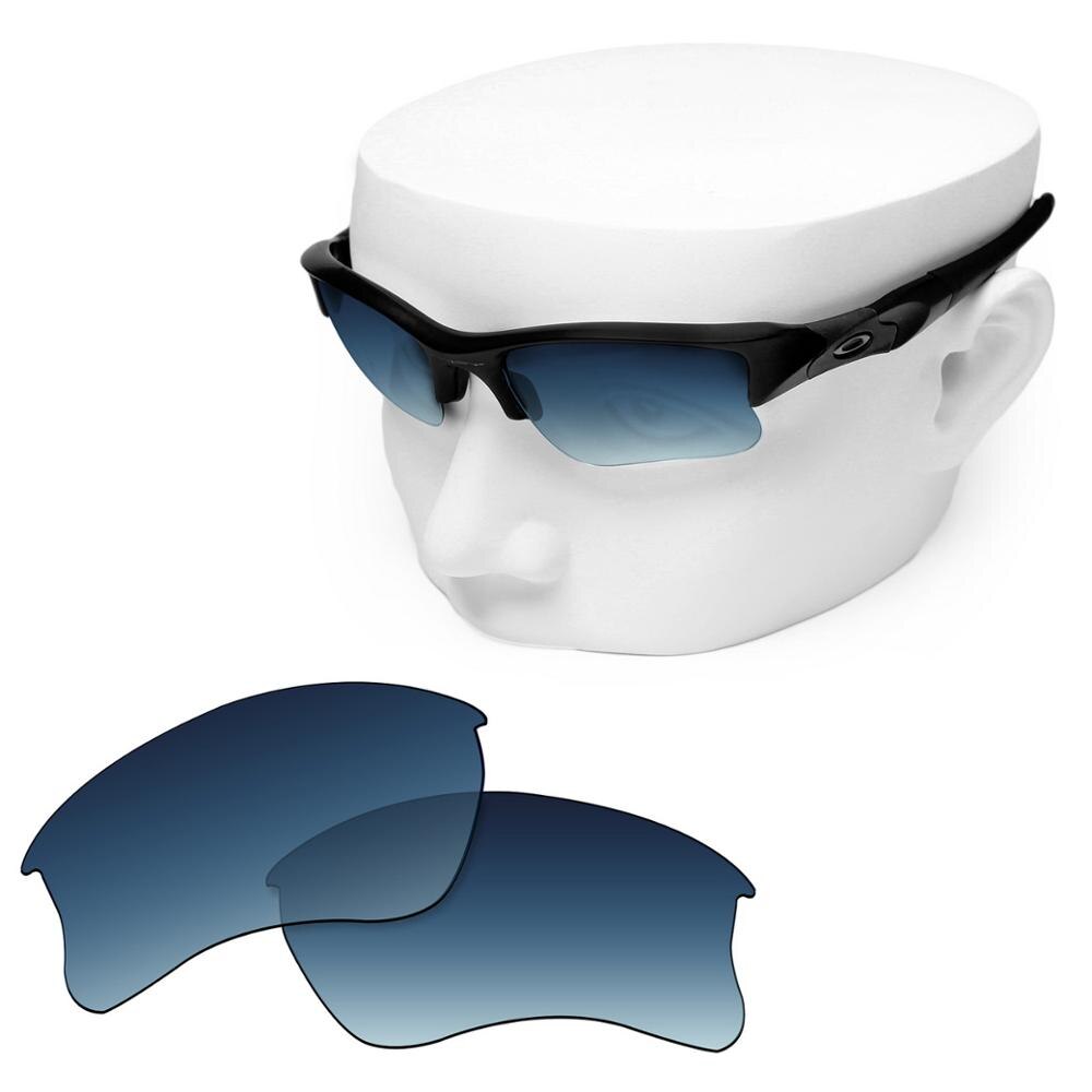 OOWLIT Polarisierte Ersatz Linsen von Blau Gradienten für-Oakley Flak Jacket XLJ Sonnenbrille